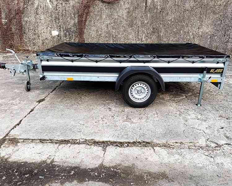 Nový brzděný přívěsný vozík 1300Kg, 3,0m x1,50, DPH - foto 7