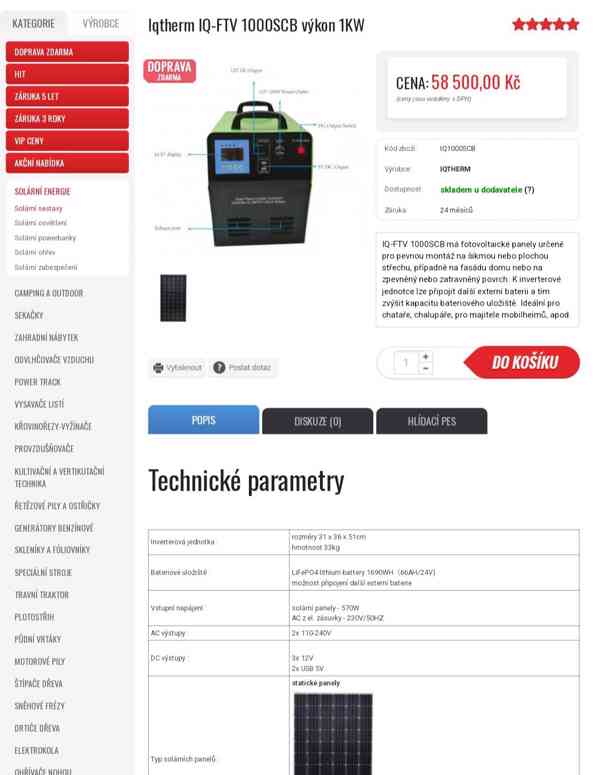 Ostrovní fotovoltaická elektrárna  - foto 2