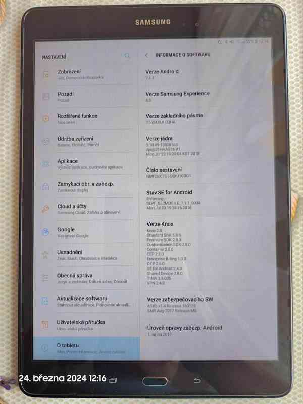 Prodám Tablet Samsung Galaxy Tab A LTE 9.7“ SM-T555 - foto 1