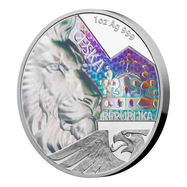 Stříbrná uncová investiční mince Český lev 2023 - foto 4