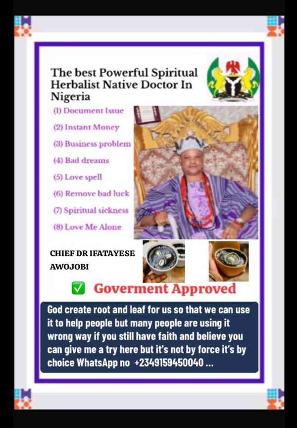 The Best Powerful Spiritual Herbalist Nigeria+2349159450040 - foto 2