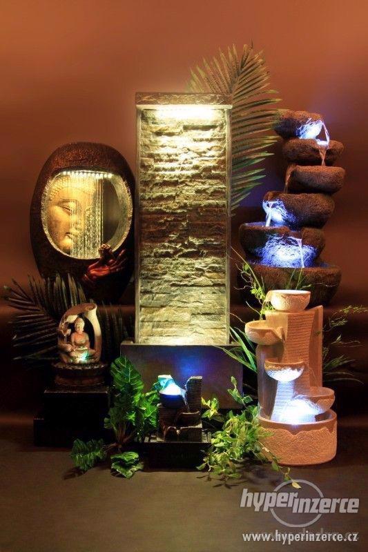 STONE WALL dekorativní pokojová fontána s LED osvětlením - foto 3
