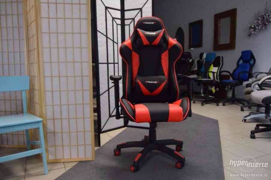 Kancelářská židle, herní křeslo E Racer F1-03RED - foto 4