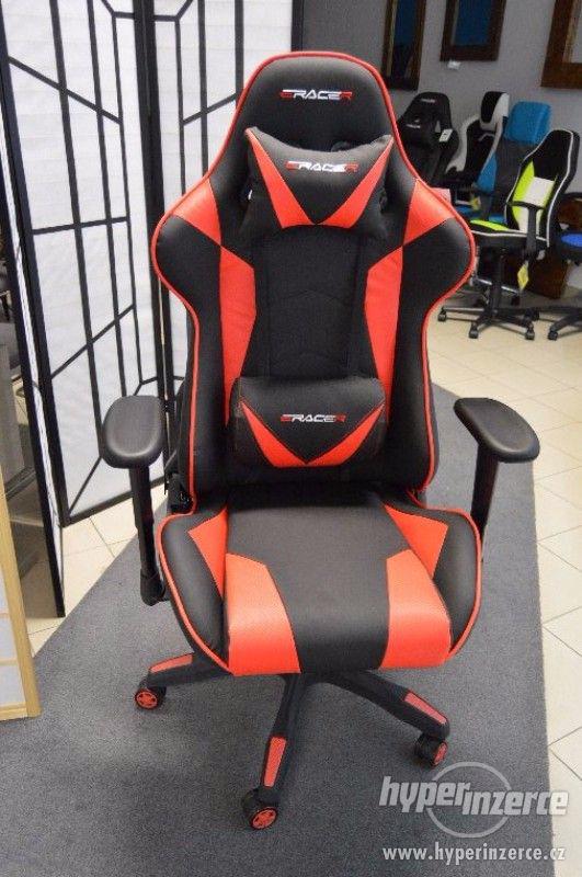 Kancelářská židle, herní křeslo E Racer F1-03RED - foto 6