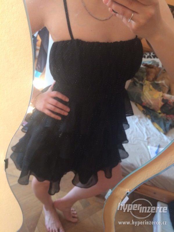Černé lehké šaty Yessica s mašlí vel. M (sedne i S či L) - foto 1