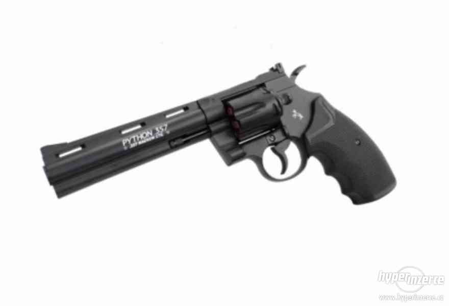 Vzduchový revolver Colt Python 6" černý DIABOLO/BB - foto 1