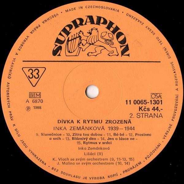 Inka Zemánková – Dívka K Rytmu Zrozená (1939▪1944)  (LP) - foto 4