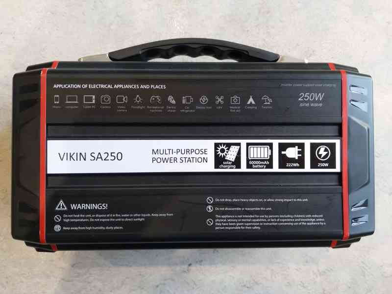 60000 mAh powerbanka / 230 V generátor Viking SA250 - foto 2