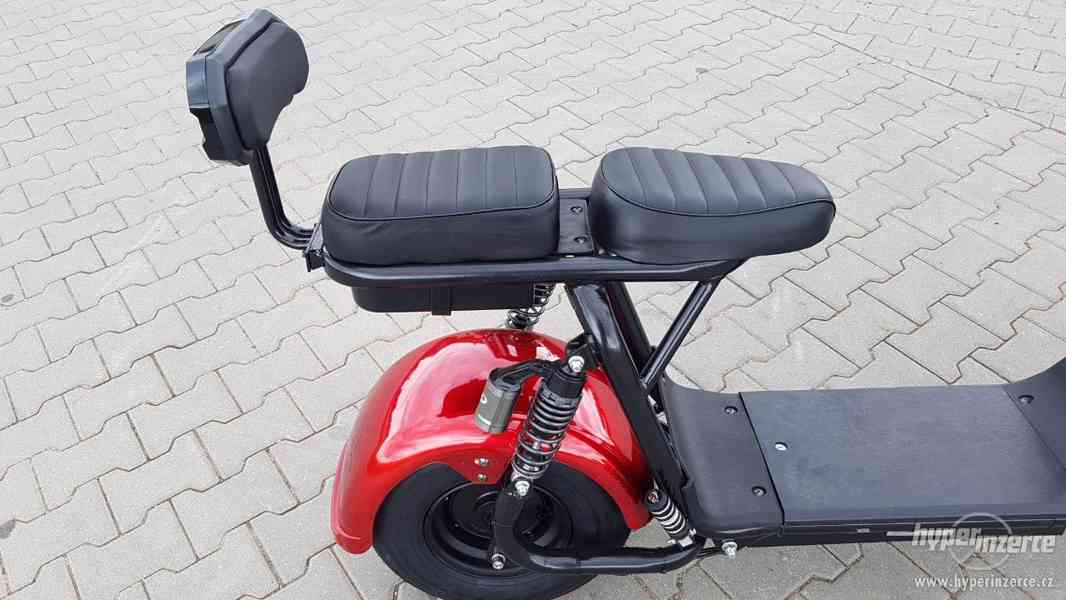 Elektrická koloběžka City Chopper 1500W 60V červená - foto 3