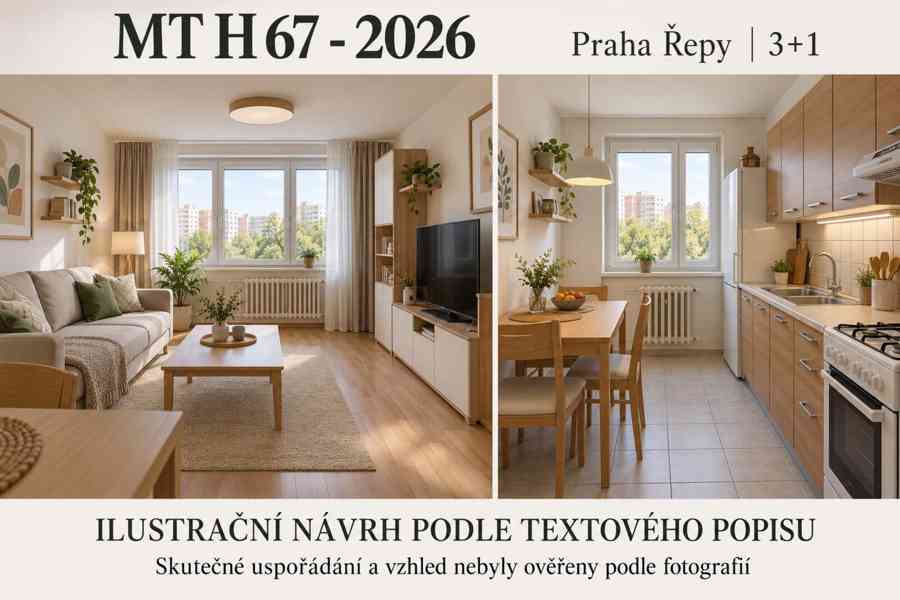 BJ Šumperk, 3+1, v 1. nadzemním podlaží, 55,35 m² + komora,  - foto 5