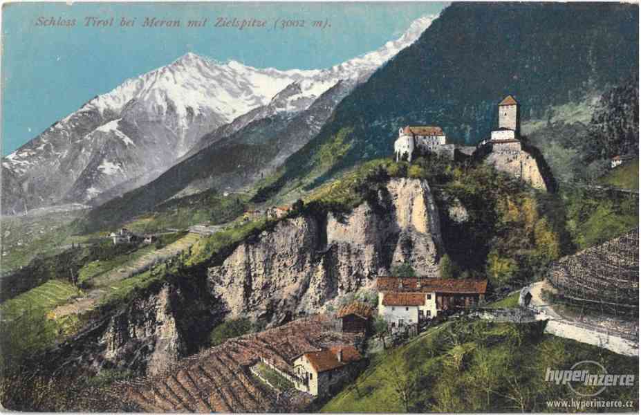 Stará pohlednice Tyroly - Schloss Tirol - foto 1