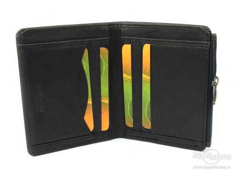 Černá kožená pánská peněženka - foto 3