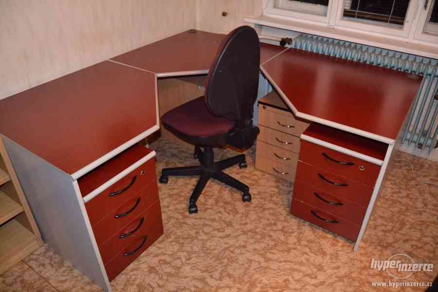 Kancelářský stůl, psací stůl, počítačový rohový stůl - foto 1