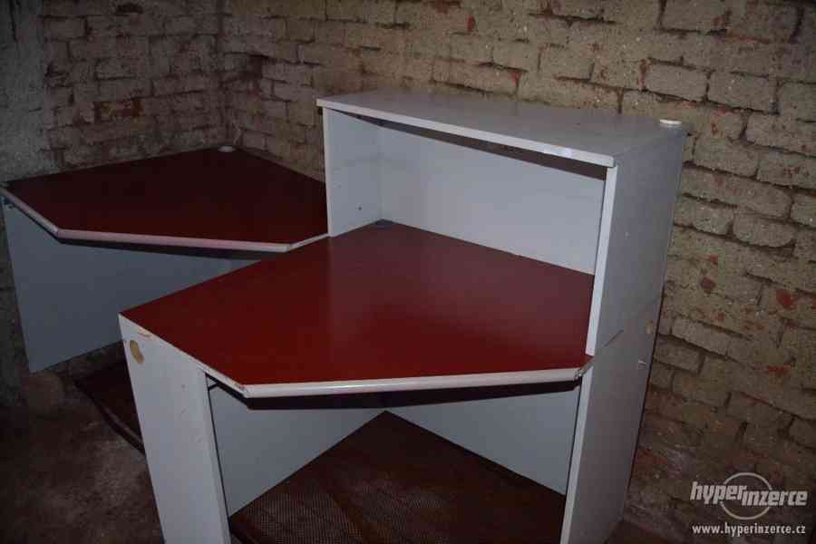 Kancelářský stůl, psací stůl, počítačový rohový stůl - foto 4