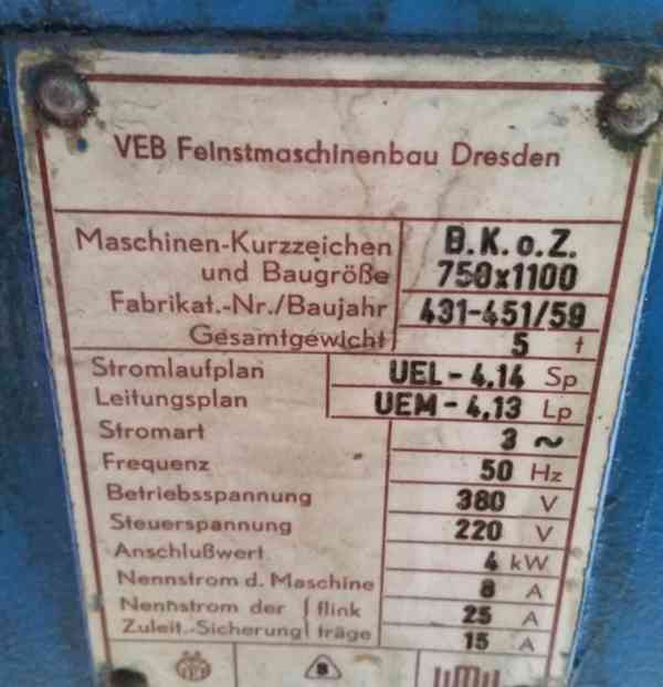 Vrtačka souřadnicová 750X1100 (9256.) - foto 7