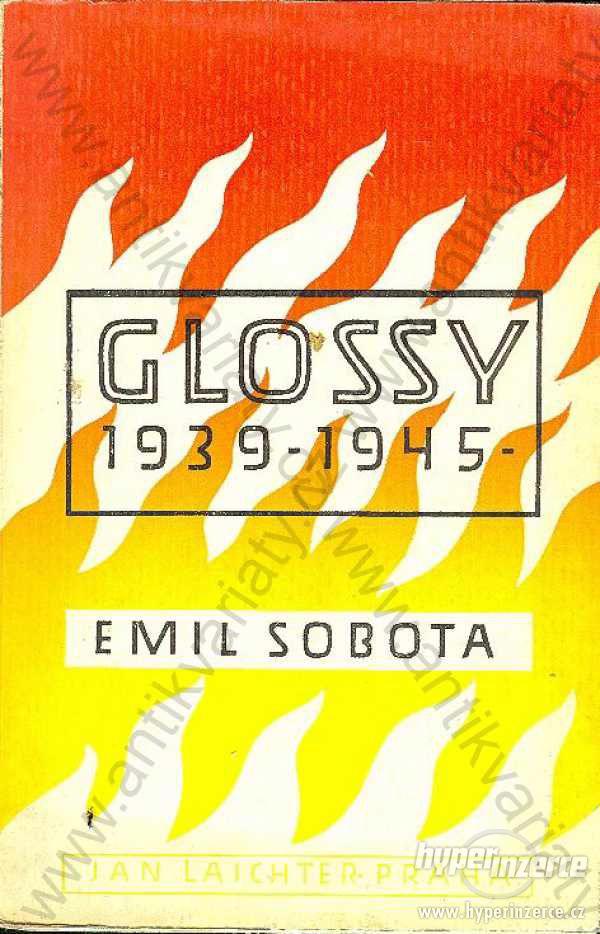 Glossy 1939-1945 Emil Sobota 1946 Jan Laichter - foto 1