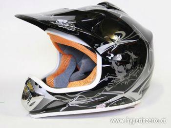 Dětská Moto Cross Helma černá nová zabalená pošlu - foto 1
