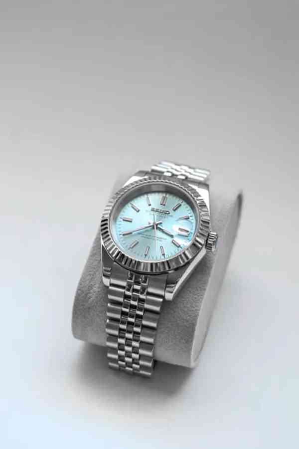 Hodinky SeikoMod Datejust Light Blue - foto 2