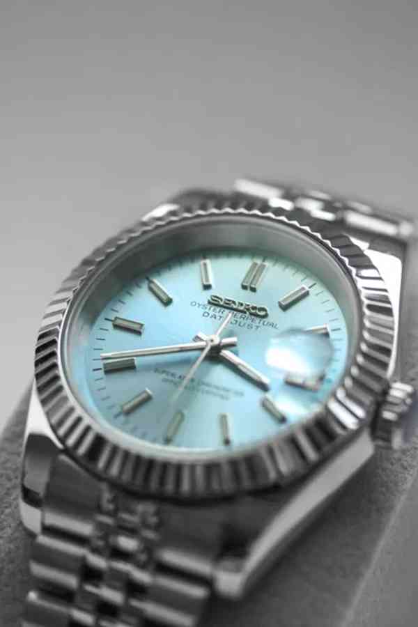 Hodinky SeikoMod Datejust Light Blue - foto 3