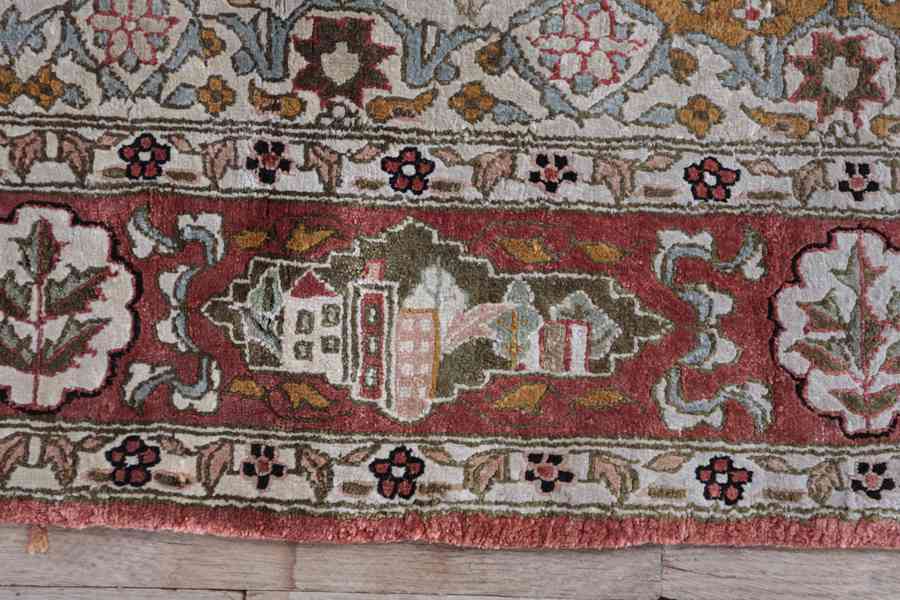 Celohedvábný perský koberec Ghoum 180 X 95 cm - foto 4