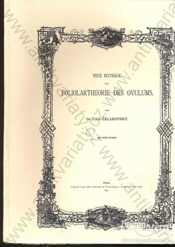 Neue Beiträge zur Foliolartheorie des Ovulums - foto 1