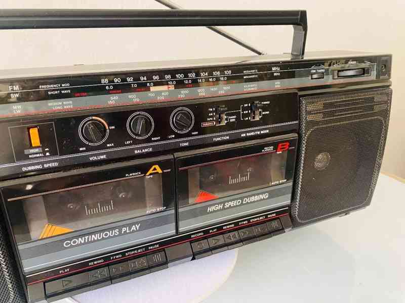Radiomagnetofon Sanyo MW 166L, rok 1988 - foto 7