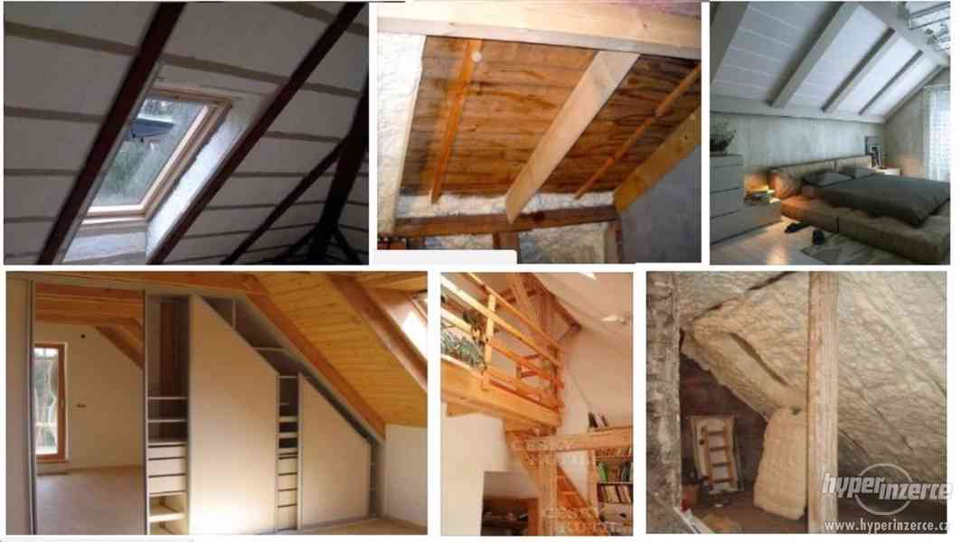 Pronajmu podkroví domku cca 35m2, nutná rekonstrukce - foto 2