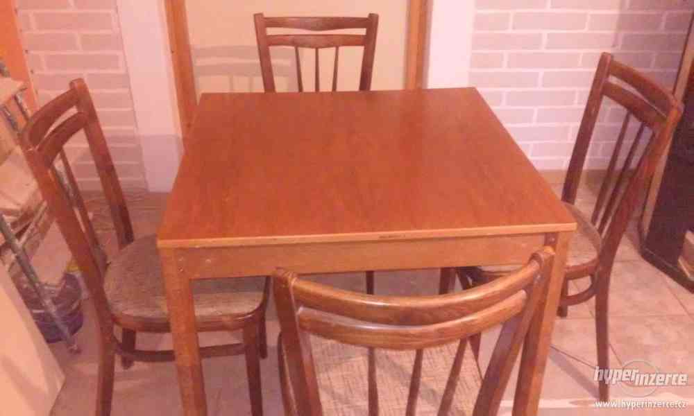 stůl + 4 židle - foto 1