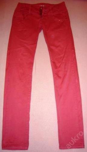 růžové riflové kalhoty - foto 1