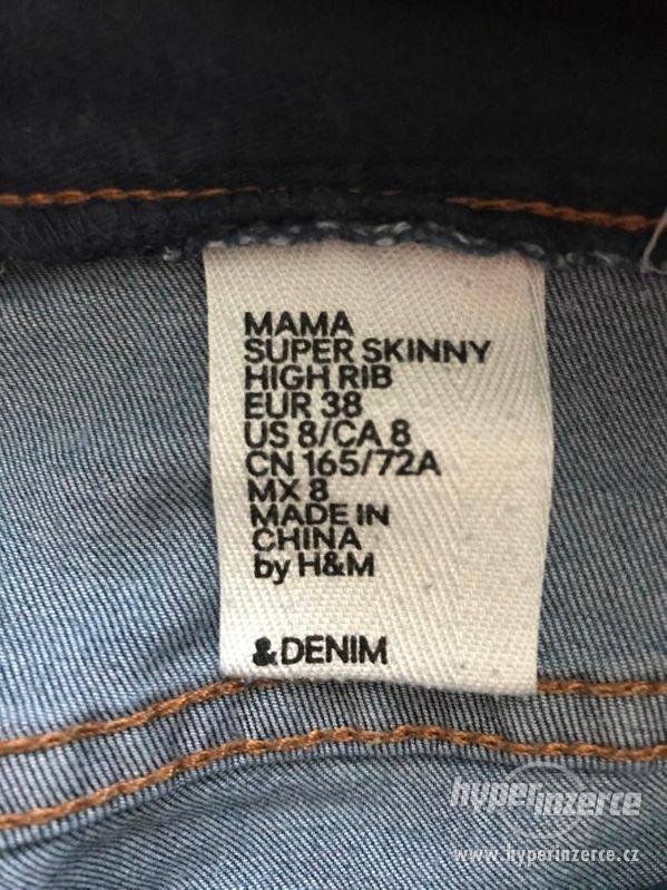 Těhotenské džíny H&M vel. 38 - foto 2