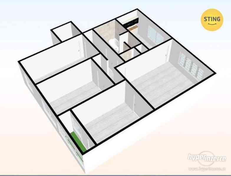 Byt 4+1 po rekonstrukci s balkonem, 96m2, Olomouc- Lazce - foto 3
