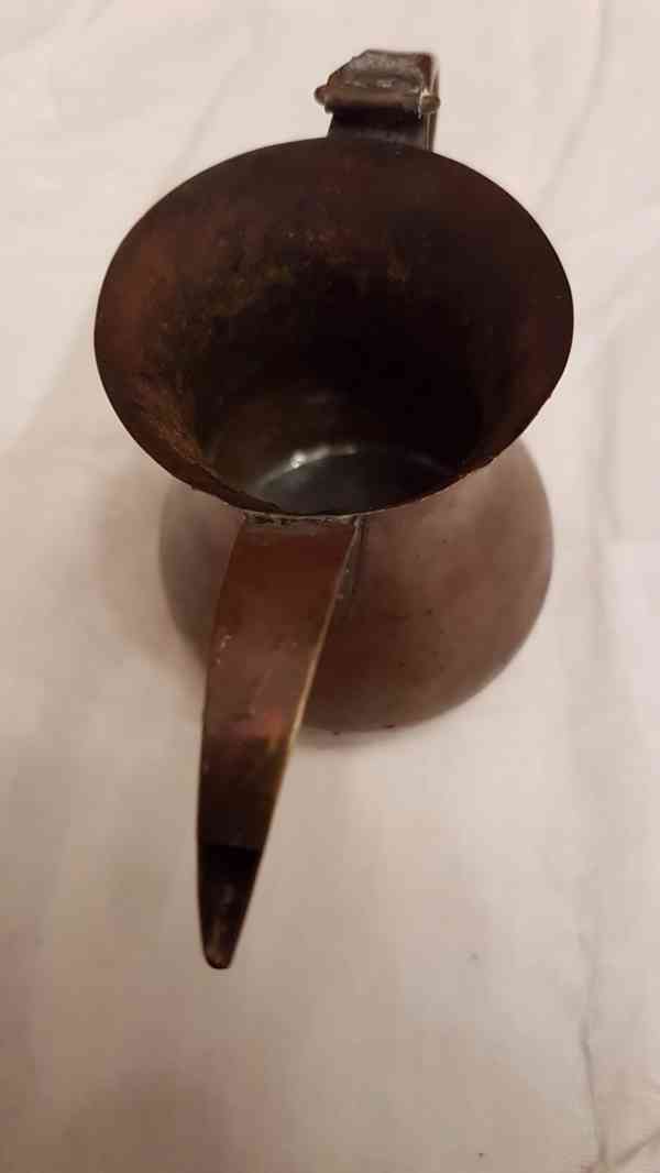 Stará měděná arabská džezva na dvě kafíčka - foto 2