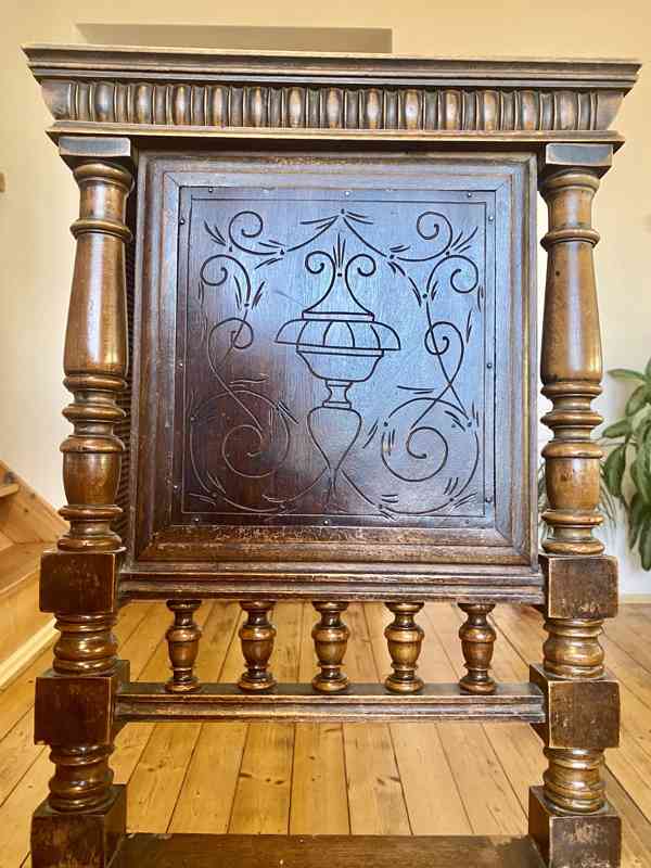 Židle rustikální ruční práce, 6 kusů. - foto 3