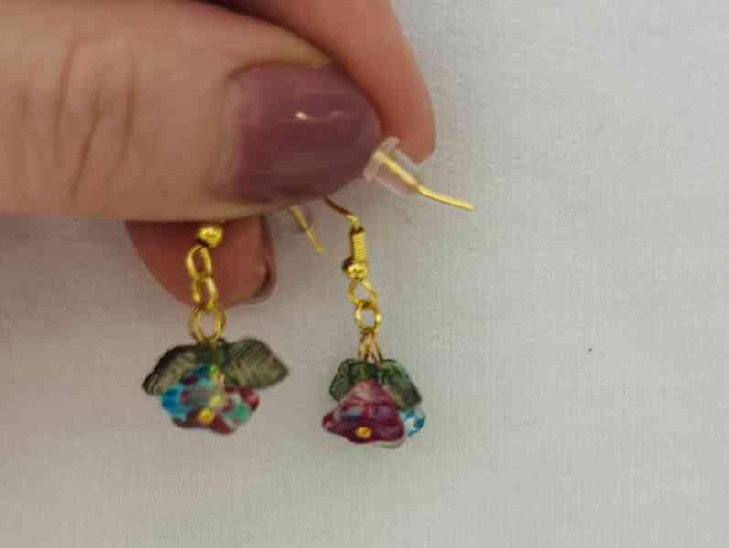 Sada šperků: náhrdelník a náušnice „Kouzelná zahrada“ - foto 6