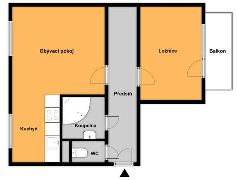 Pronájem 2+1+bal., 51 m², Klíšská, Ústí nad Labem - Klíše - foto 18