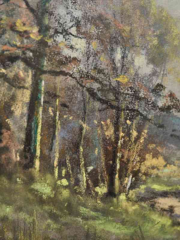 Cox Garstin (1892–1933), krajina, pastel pod sklem, 73 × 63  - foto 7