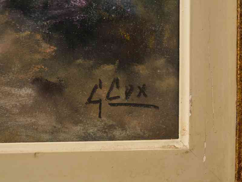 Cox Garstin (1892–1933), krajina, pastel pod sklem, 73 × 63  - foto 4