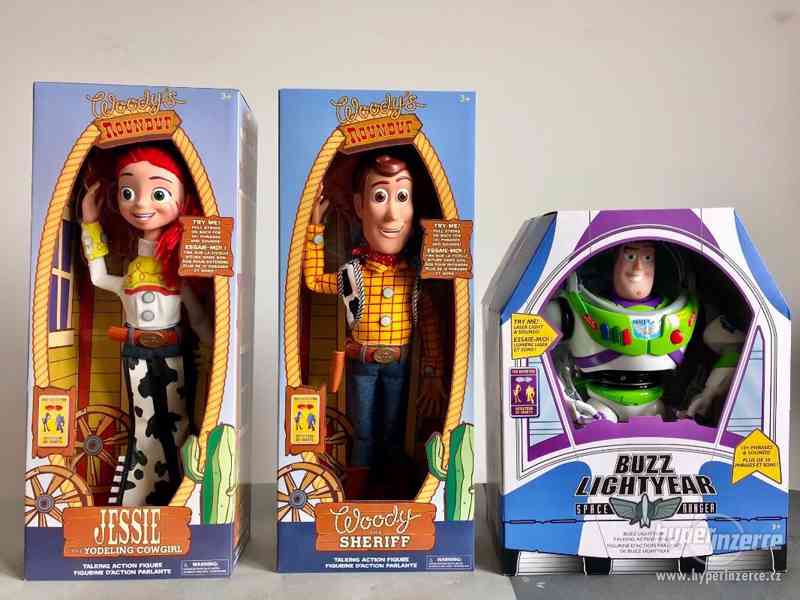 Toy story, hracky Sheriff Woody a Robot Buzz,Jessie a dalsi bazar