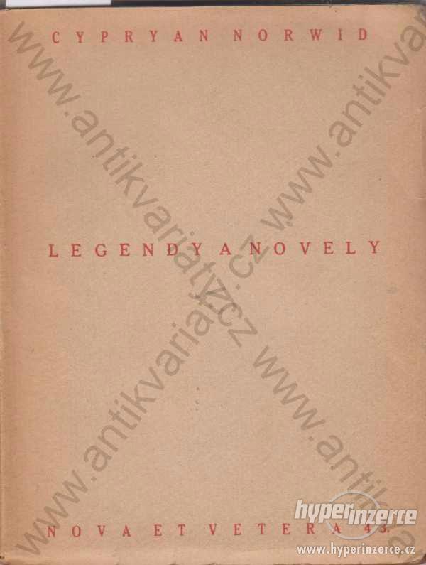Legendy a novely Cypryan Norwid 1921 - foto 1