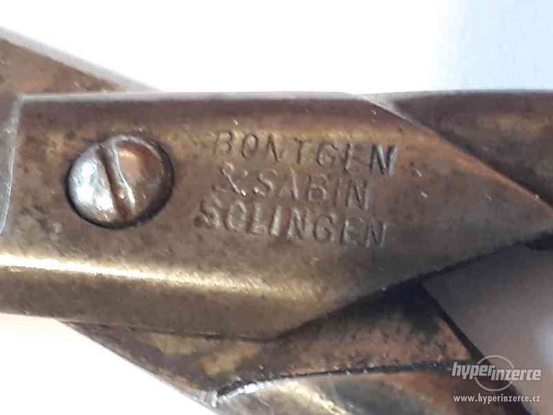 Nůžky malé starožitné Bontgen & Sabin Solingen - foto 3
