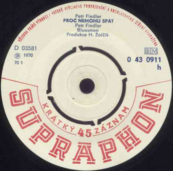 The Bluesmen ‎– Proč Nemohu Spát/The House Full Of Blues (SP - foto 3