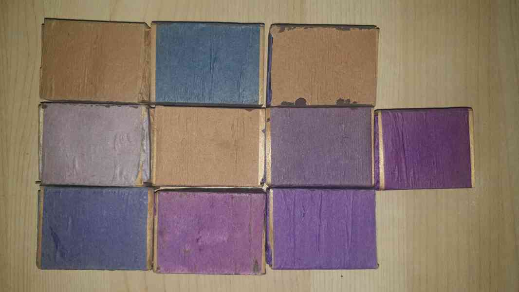 Staré dýhované krabičky. - foto 2