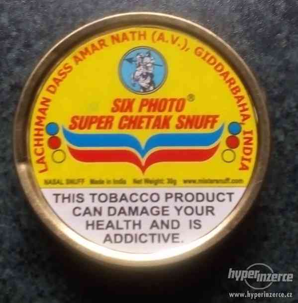 Prodám indický šňupací tabák 6 Photo Super Chetak Snuff - foto 1