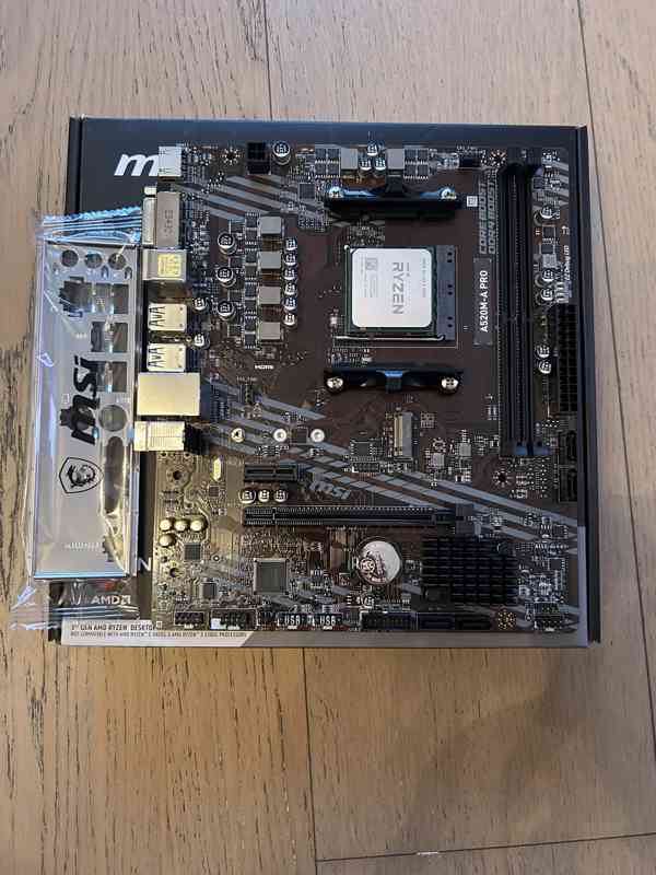 Nový MSI A520M-A Pro + AMD Ryzen 5 4500 - plná záruka