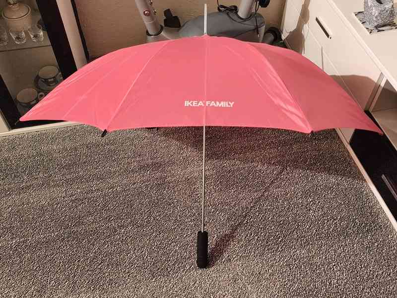 Rodinný deštník - "IKEA".  Nový ! Velký. Vystřelovací  - foto 4