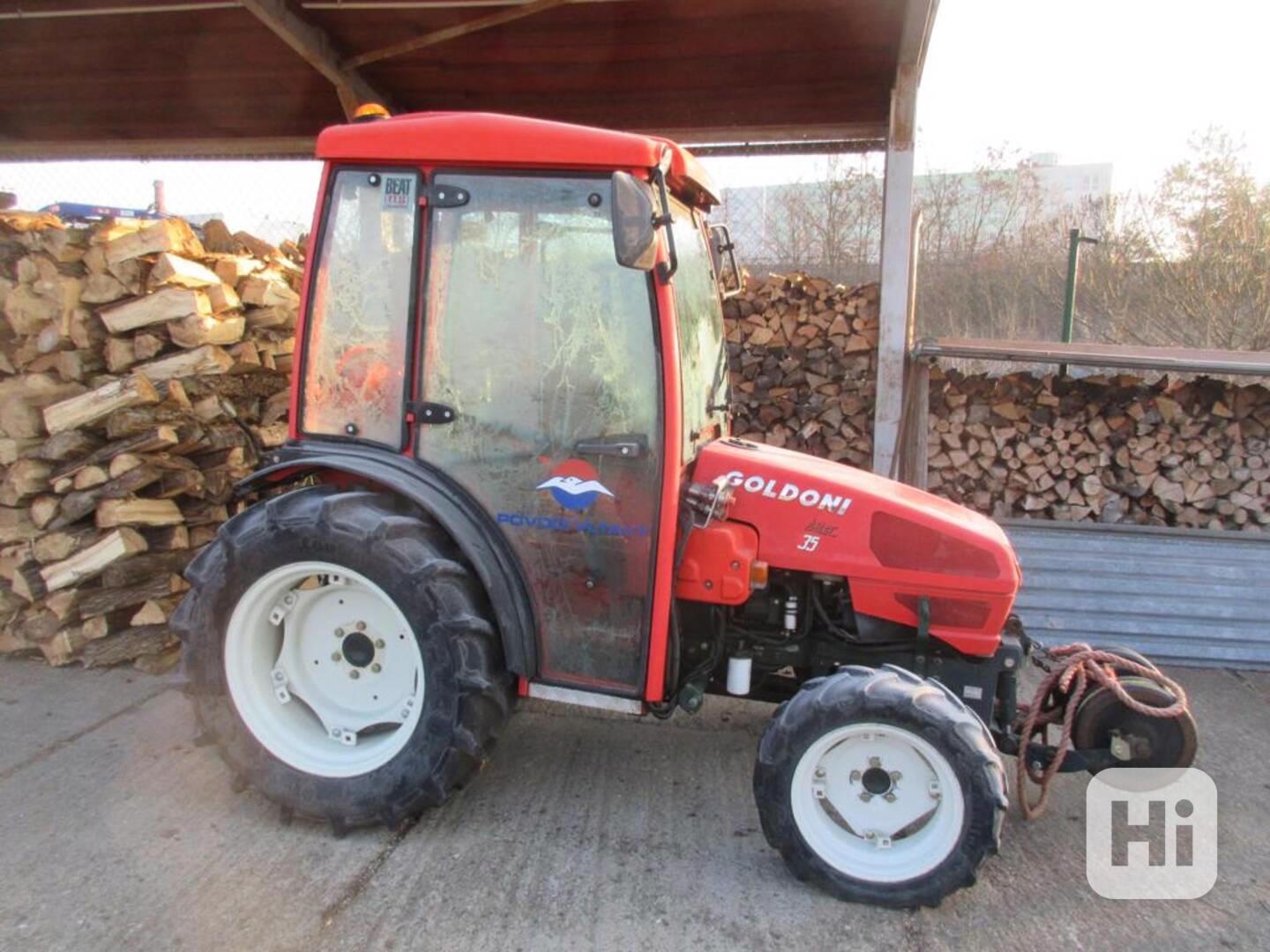 Malotraktor kolový GOLDONI s radlicí a 2 mulčovači - foto 1
