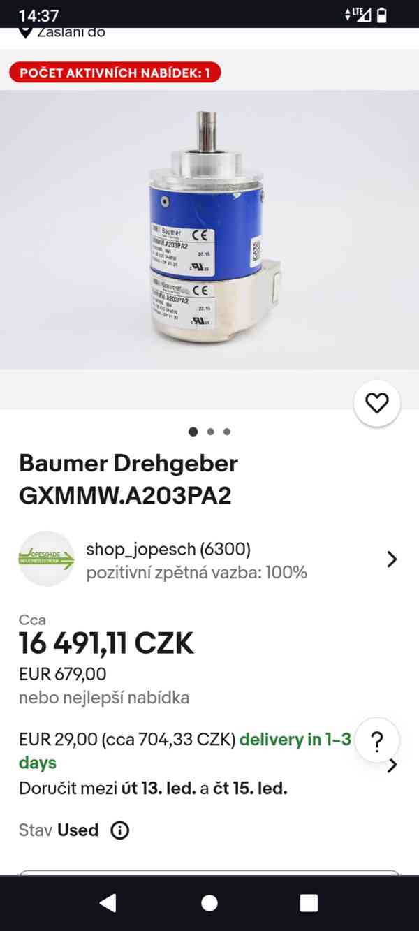 Baumer GXMMW.1200000 MultiVO Multitur encoder, 10-30Vdv  Bau - foto 4