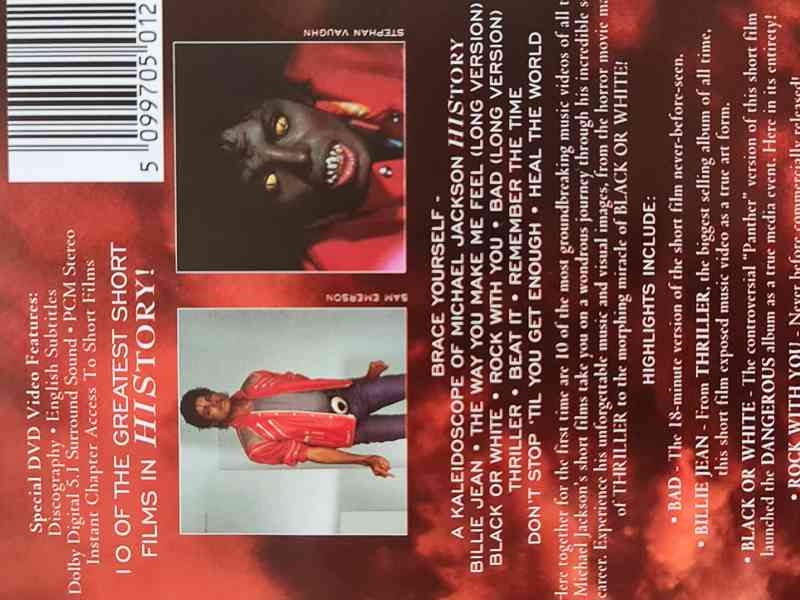 DVD - MICHAEL JACKSON / History (Video Greatest Hits) - foto 2