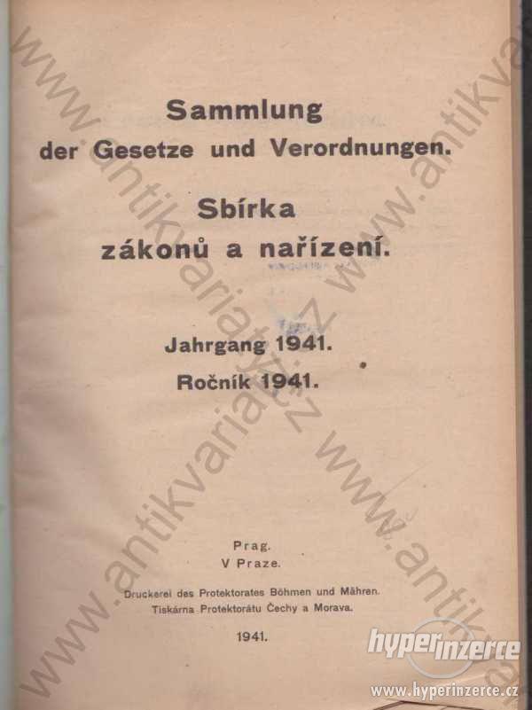 Sammlung der Gesetze und Verordnungen 1941 - foto 1