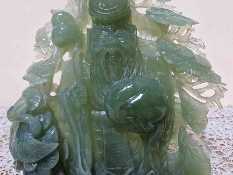 Orientální Reliéf s Bůžkem Jadeit Nefrit - foto 4